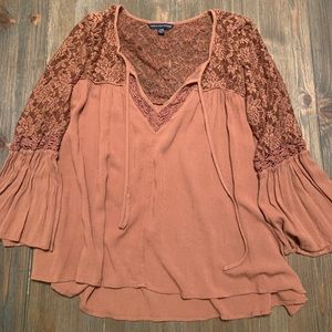 Rust colored blouse
